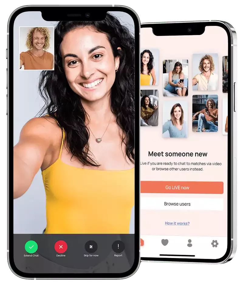 User chatting with a stranger in a video chat on Omegle.red